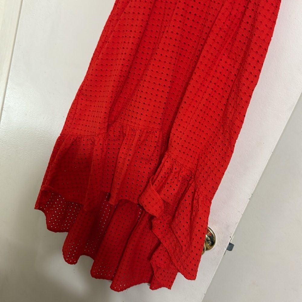 Scoop eyelet high-low dress - Picture 3 of 10